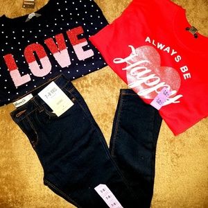 Girls Spring Sweaters & Jean Bundle